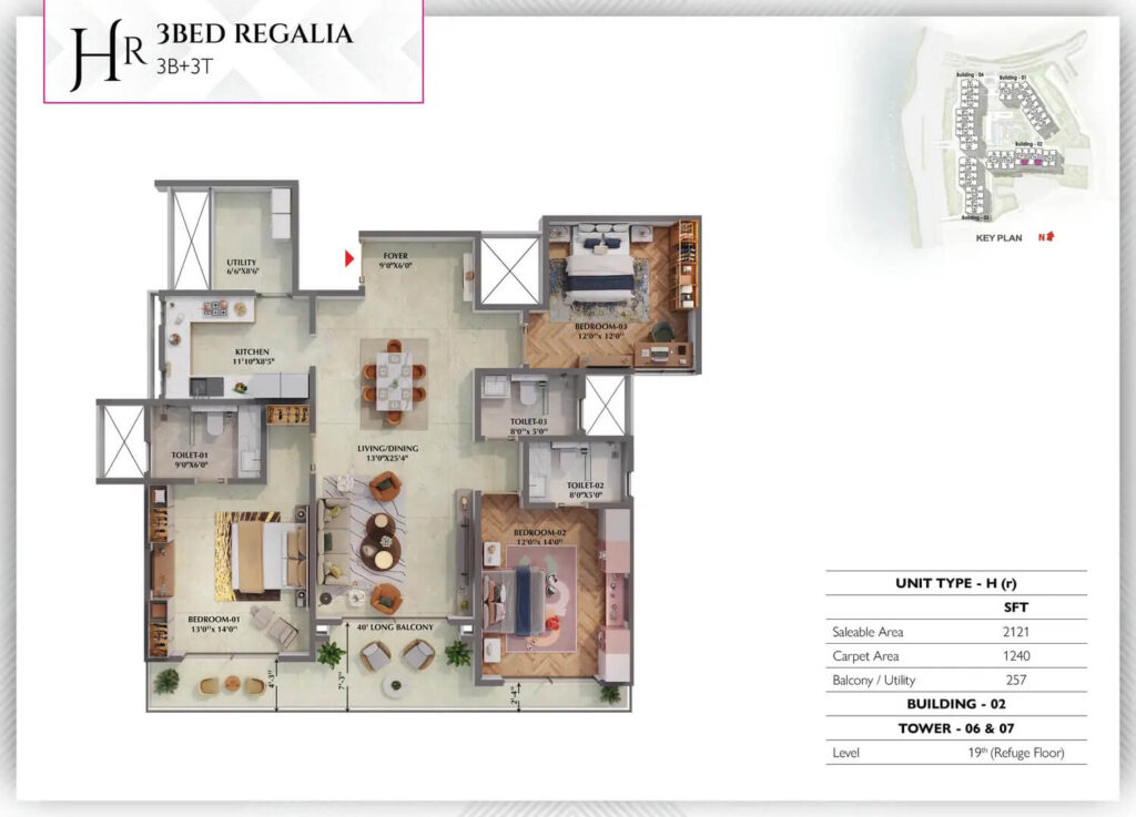 Prestige Raintree Park Floor Plan4
