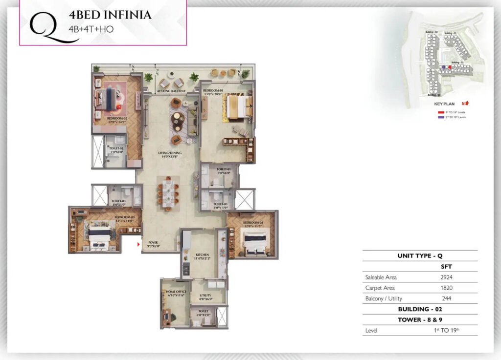 Prestige Raintree Park Floor Plan5